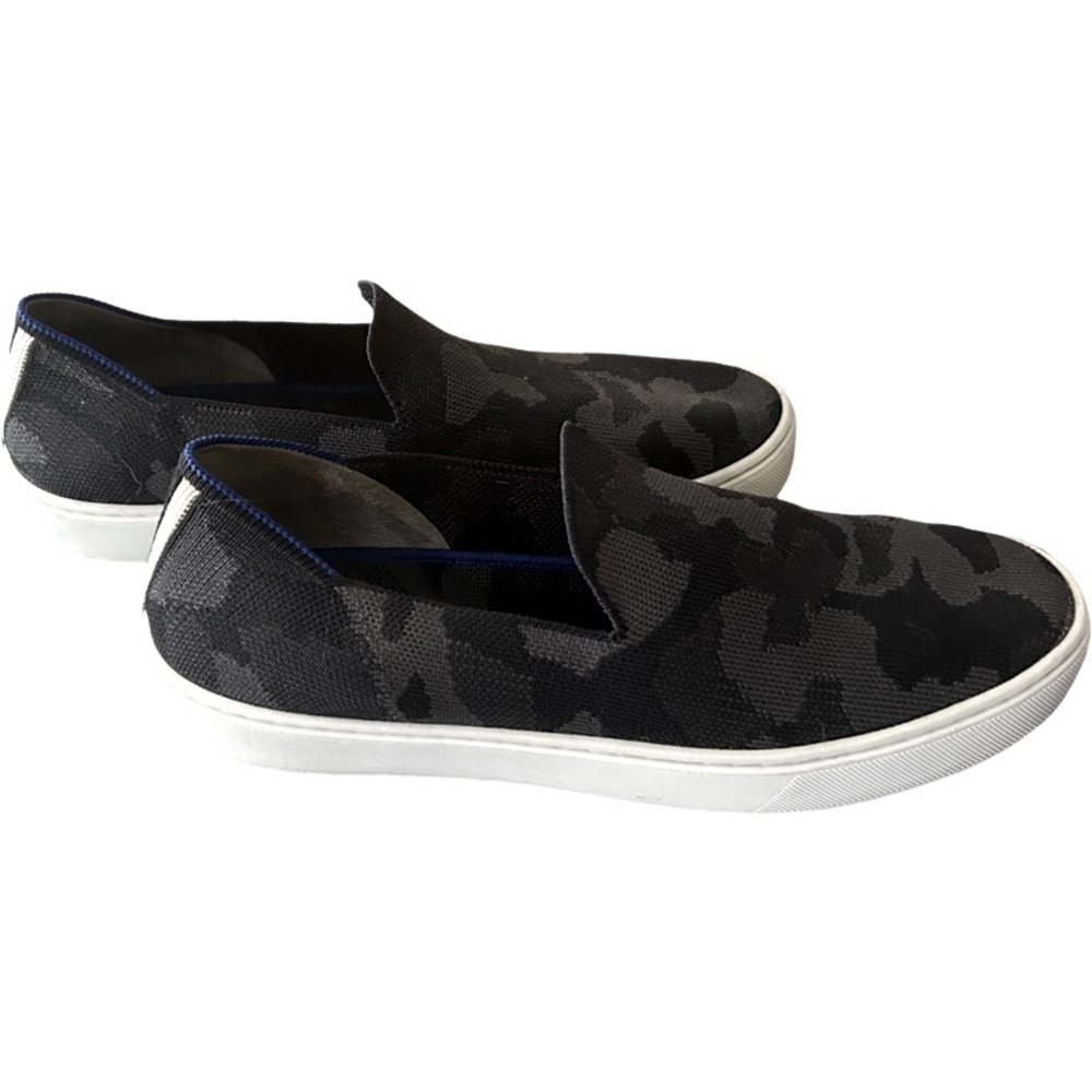 Rothy’s The Original Slip On Sneaker  EUC black/grey camo